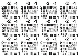 分辨率測試圖(類似於1951年美國空軍TARGET)