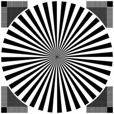 分辨率測試卡帶網格西門子之星