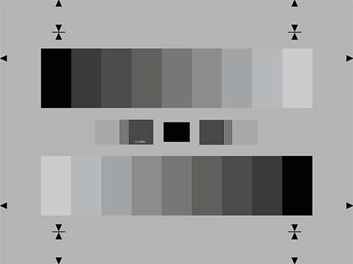 彩色攝像機灰度測試卡